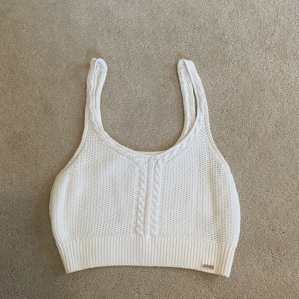 Knitted Cropped Tank Top